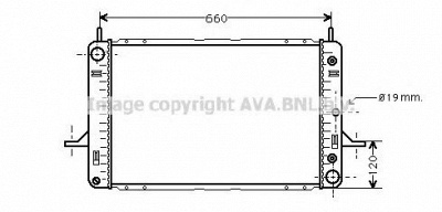 AVA QUALITY COOLING fd2120 -  Радиатор, охлаждение двигателя